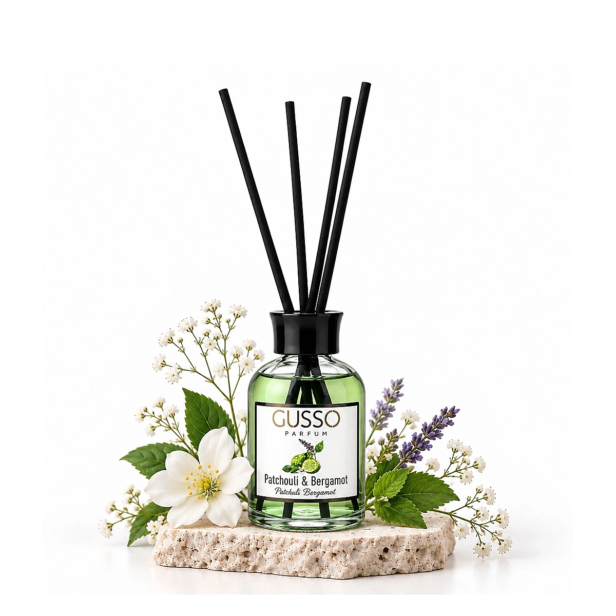 110 ML NICHE BERGAMOT & PATCHOULI REED DIFFUSER